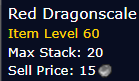 [WoW Classic ERA] Red Dragonscale *20