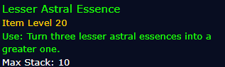 [WoW Classic ERA]  Lesser Astral Essence *10