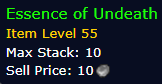 [WoW Classic ERA] Essence of Undeath  *10