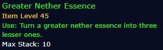 [WoW Classic ERA]  Greater Nether Essence *10