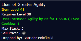 [WoW Classic ERA] Elixir of Greater Agility *10