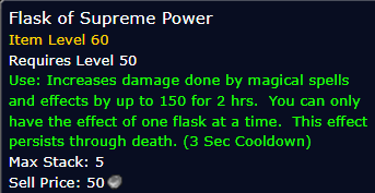 [WoW Classic ERA] Flask of Supreme Power *1