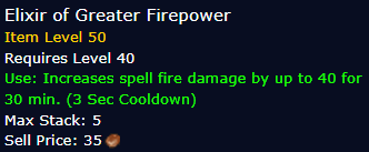 [WoW Classic ERA] Elixir of Greater Firepower *10
