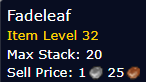 [WoW Classic ERA] Fadeleaf  *100
