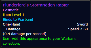 Plunderlord's Stormridden Set Boost -  Specific Weapon Only