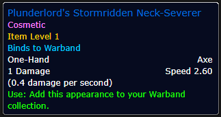 Plunderlord's Stormridden Set Boost -  Specific Weapon Only