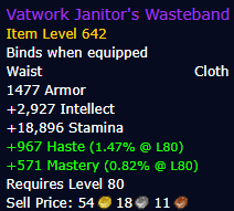 Vatwork Janitor's Wasteband - Cloth Waist