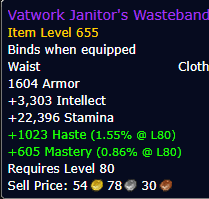 Vatwork Janitor's Wasteband - Cloth Waist
