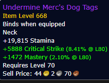 Undermine Merc's Dog Tags - Neck