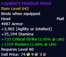 Loyalist's Holdout Hood - Mail Helm