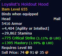 Loyalist's Holdout Hood - Mail Helm