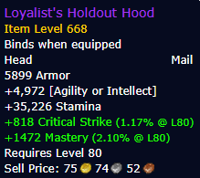 Loyalist's Holdout Hood - Mail Helm