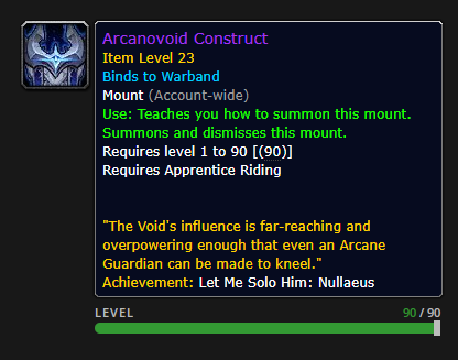 [Midnight] Arcanovoid Construct