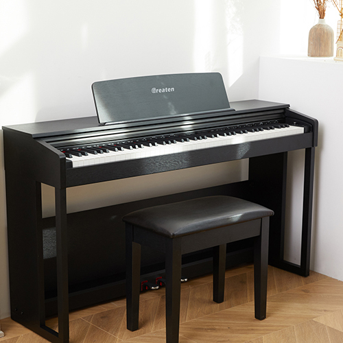 DK-150: 专业立式数码钢琴，88键重锤键盘, 92 种复音数, 300 种音色