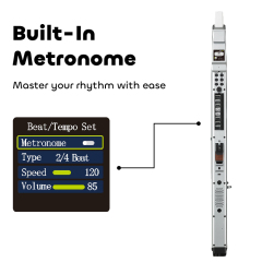 Greaten AP500 Pro Electronic Wind Instrument, 120 Sounds, Voice Control, Bluetooth