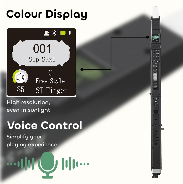 Greaten AP500 Pro Electronic Wind Instrument, 120 Sounds, Voice Control, Bluetooth