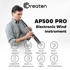 Greaten AP500 Pro Electronic Wind Instrument, 120 Sounds, Voice Control, Bluetooth