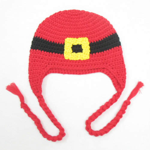 Hand-Knit Baby Trapper Beanie