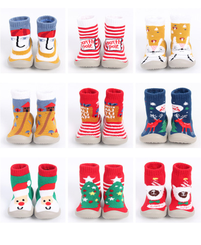 Baby Sock-Shoes Christmas Theme