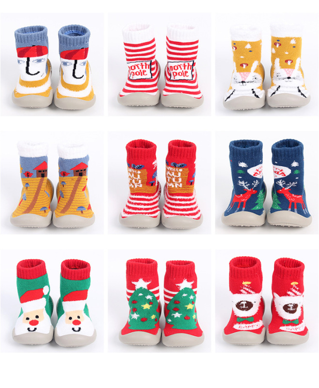 Baby Sock-Shoes Christmas Theme