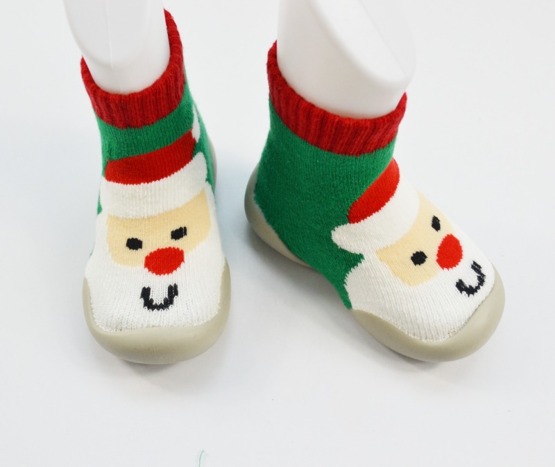 Baby Sock-Shoes Christmas Theme