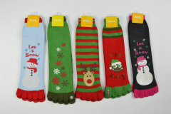 Christmas Toe Socks