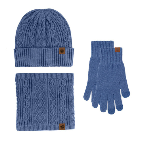 Winter Beanie/Touchscreen Gloves/Neck-Warmer Set