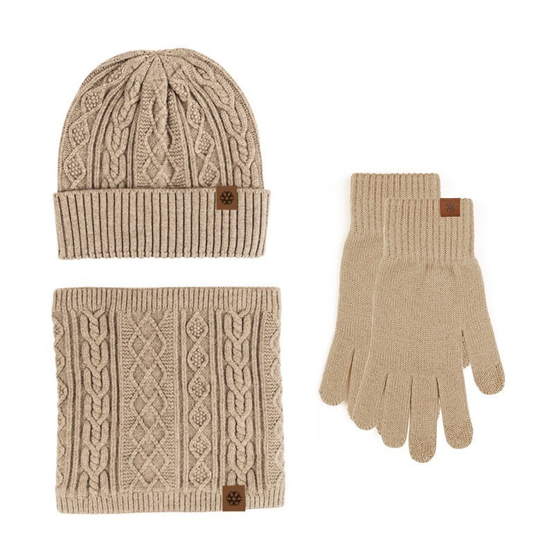 Winter Beanie/Touchscreen Gloves/Neck-Warmer Set