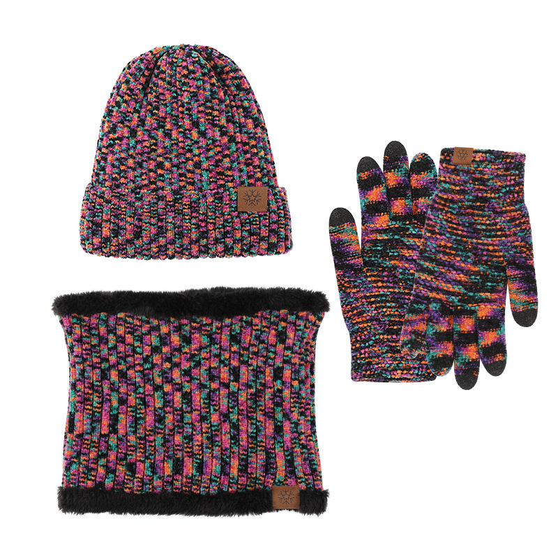 Winter Beanie/Touchscreen Gloves/Neck-Warmer Set