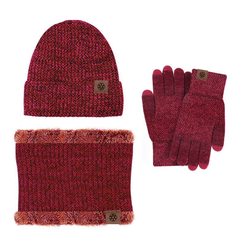 Winter Beanie/Touchscreen Gloves/Neck-Warmer Set