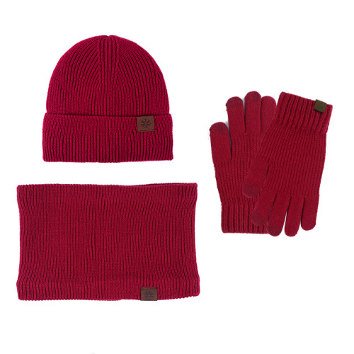 Winter Beanie/Touchscreen Gloves/Neck-Warmer Set