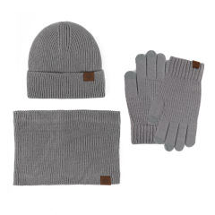Winter Beanie/Touchscreen Gloves/Neck-Warmer Set