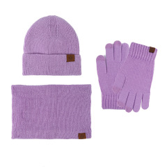 Winter Beanie/Touchscreen Gloves/Neck-Warmer Set