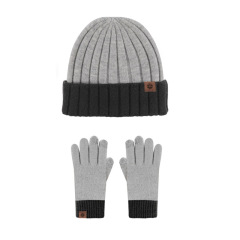 Alpaca Beanie Cap / Touchscreen Gloves Set