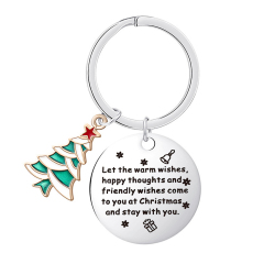 Metal Christmas Keychain