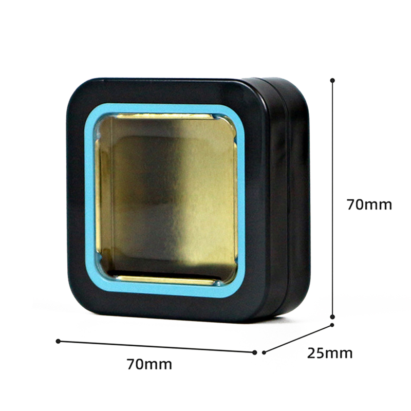 Open Window Square Tinplate Box