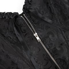 Front Zipper Closure Corset