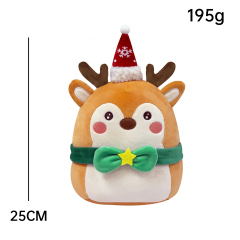 Cute Christmas Figure Throw Pillow