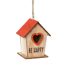 Mini Wooden House Ornament
