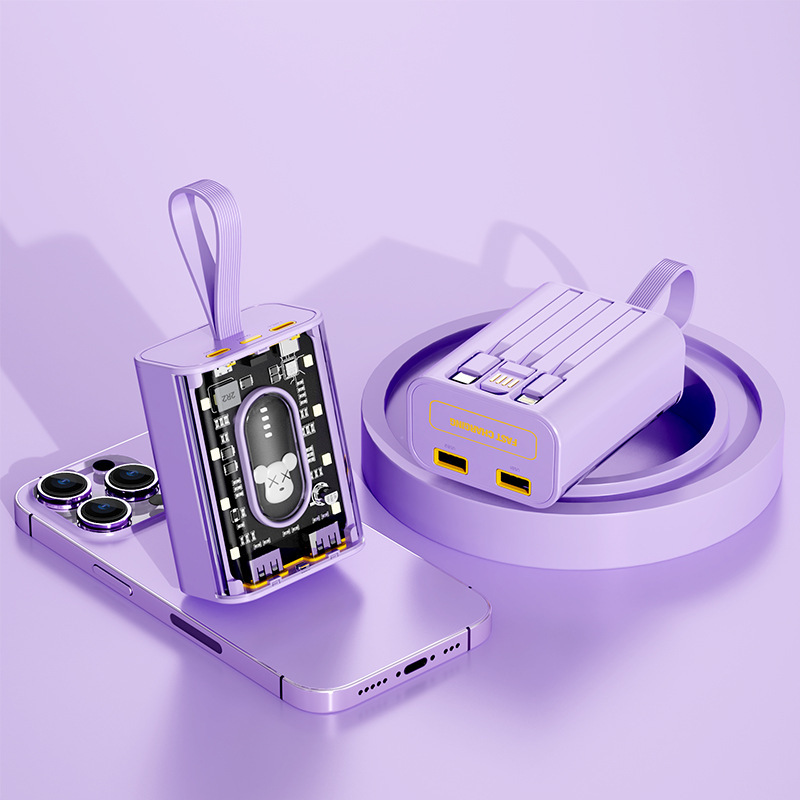 See-Through Power Bank with Night Light