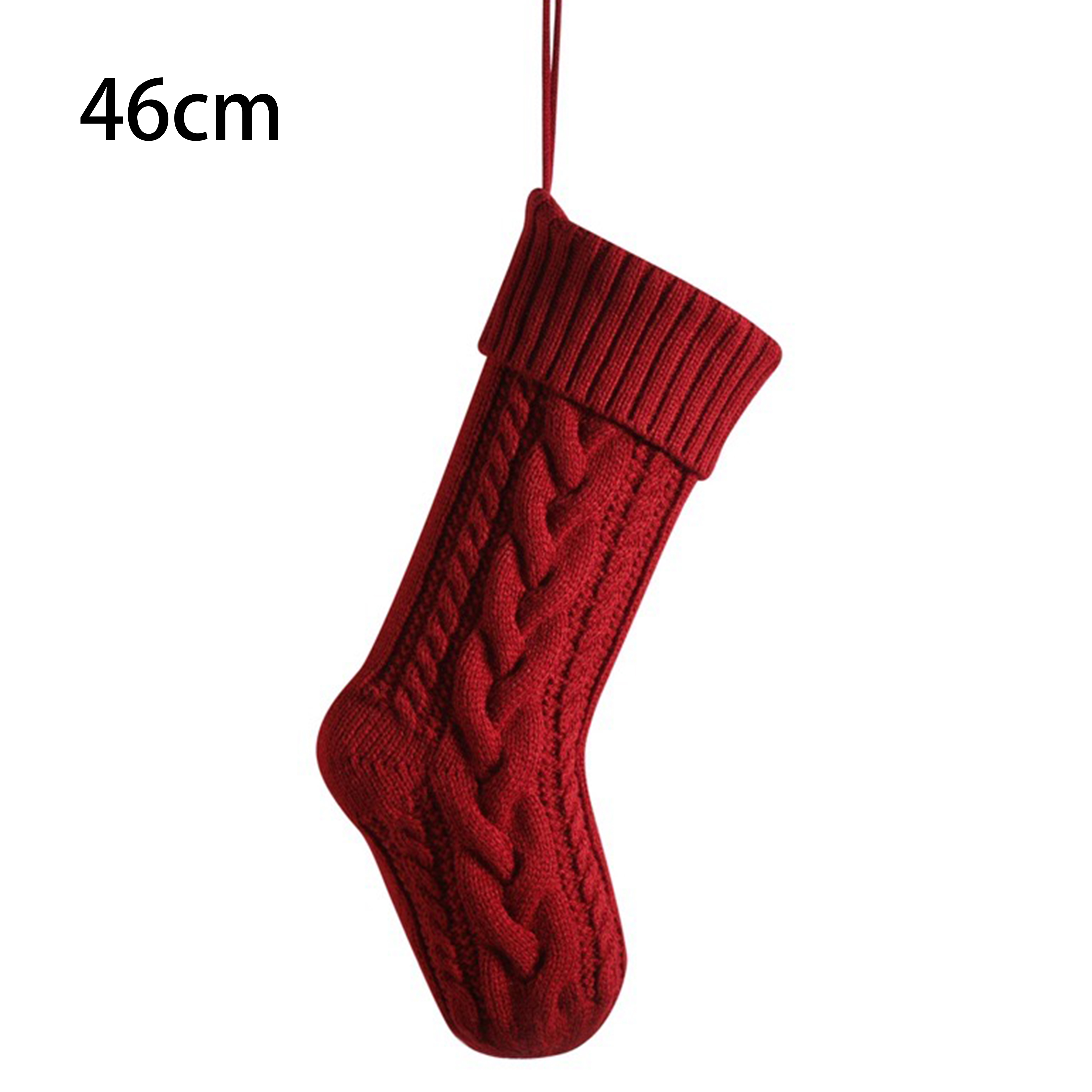 Knitted Christmas Sock Ornament