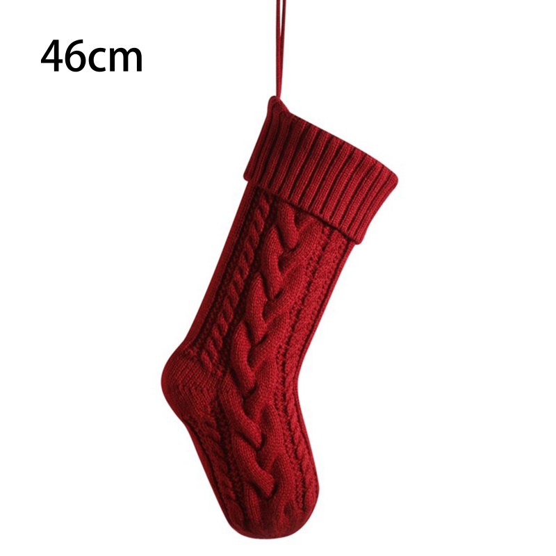 Knitted Christmas Sock Ornament