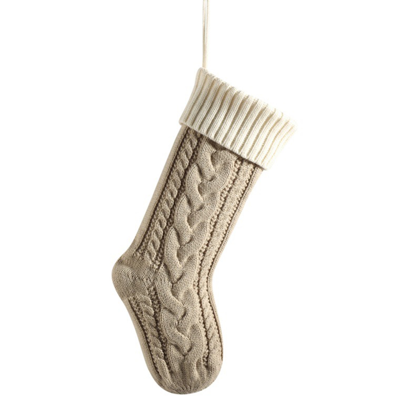Knitted Christmas Sock Ornament