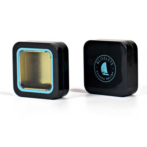 Open Window Square Tinplate Box