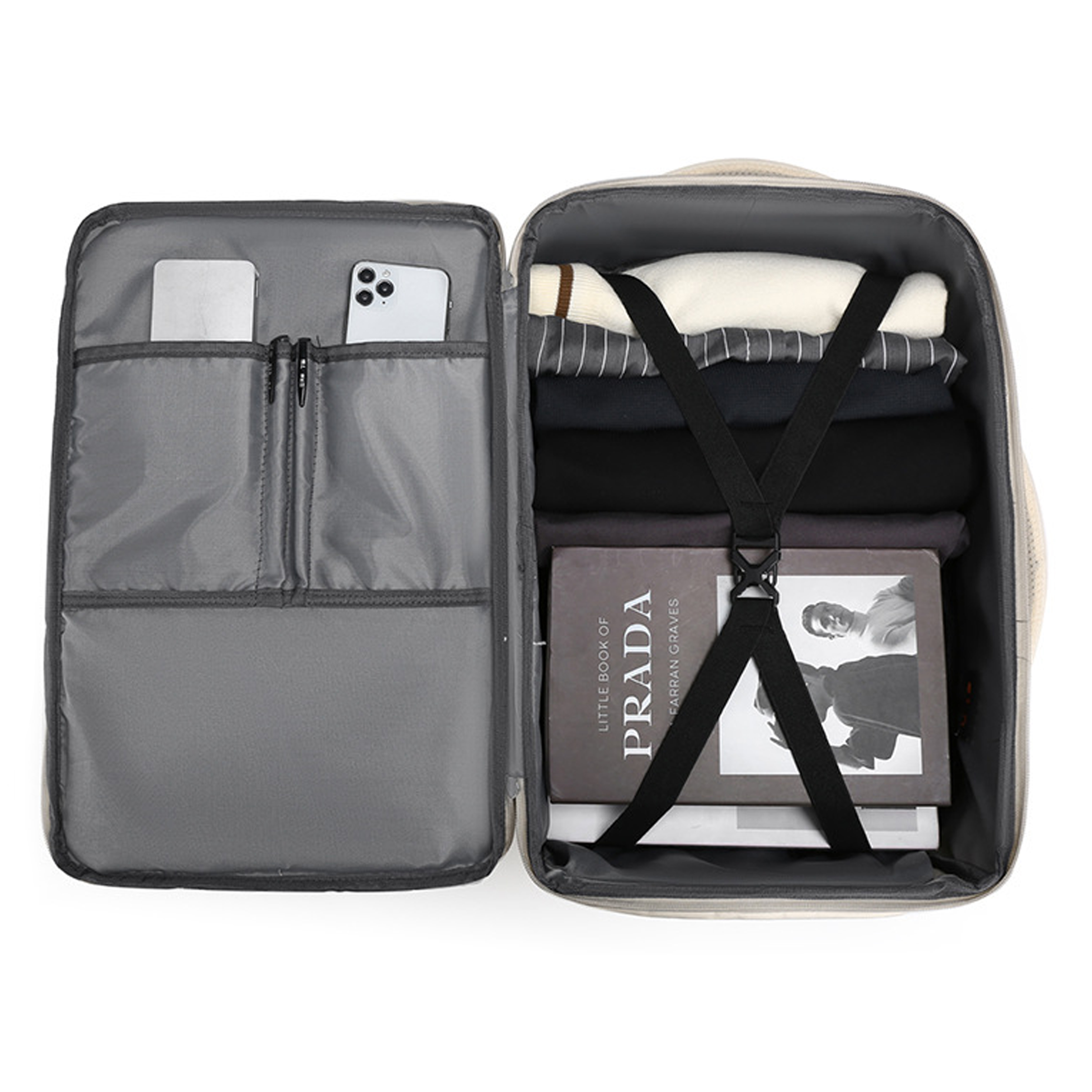 Multi-Layer Nylon Backpack