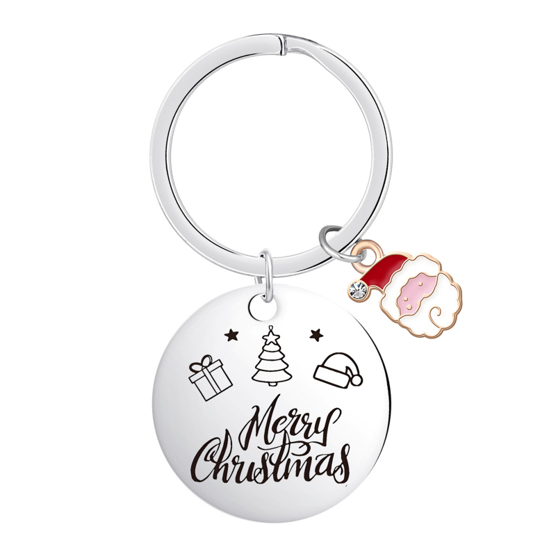 Metal Christmas Keychain