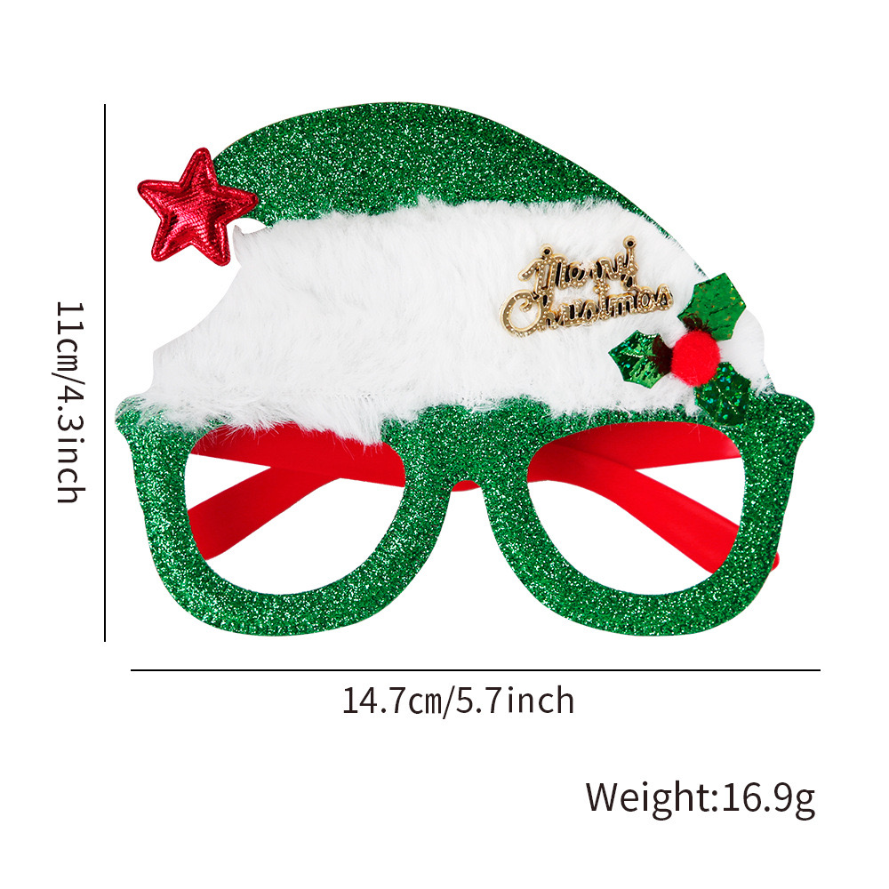 Eyeclass Frame with Christmas Ornaments