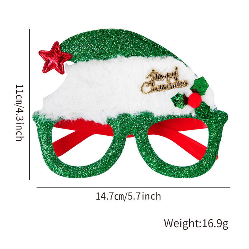 Eyeclass Frame with Christmas Ornaments