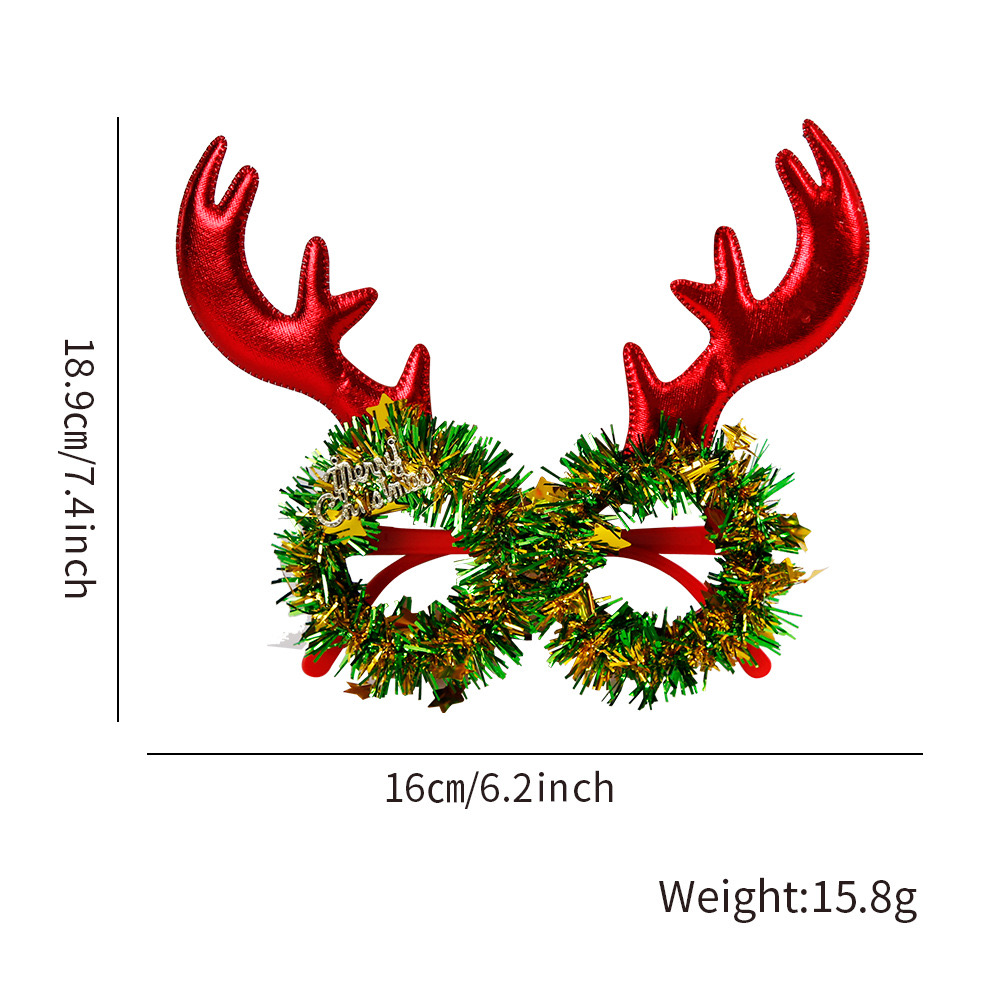 Eyeclass Frame with Christmas Ornaments