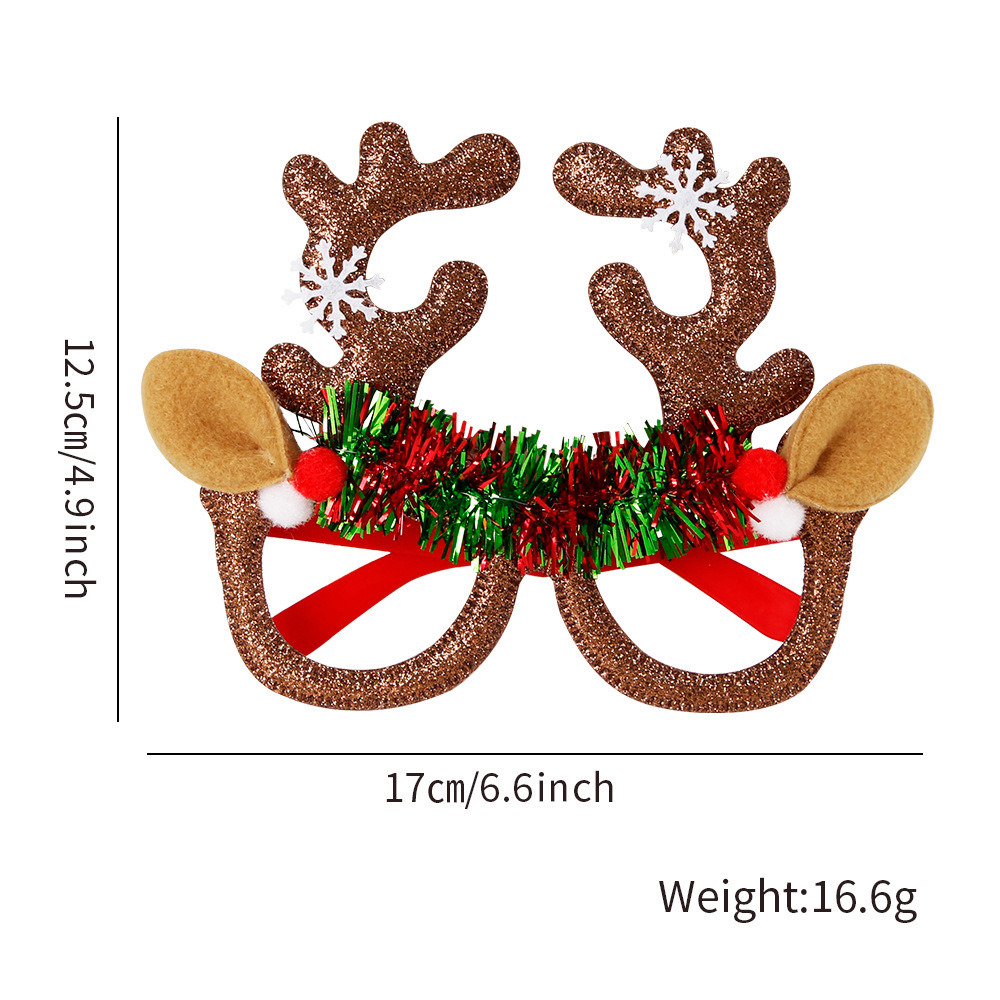 Eyeclass Frame with Christmas Ornaments